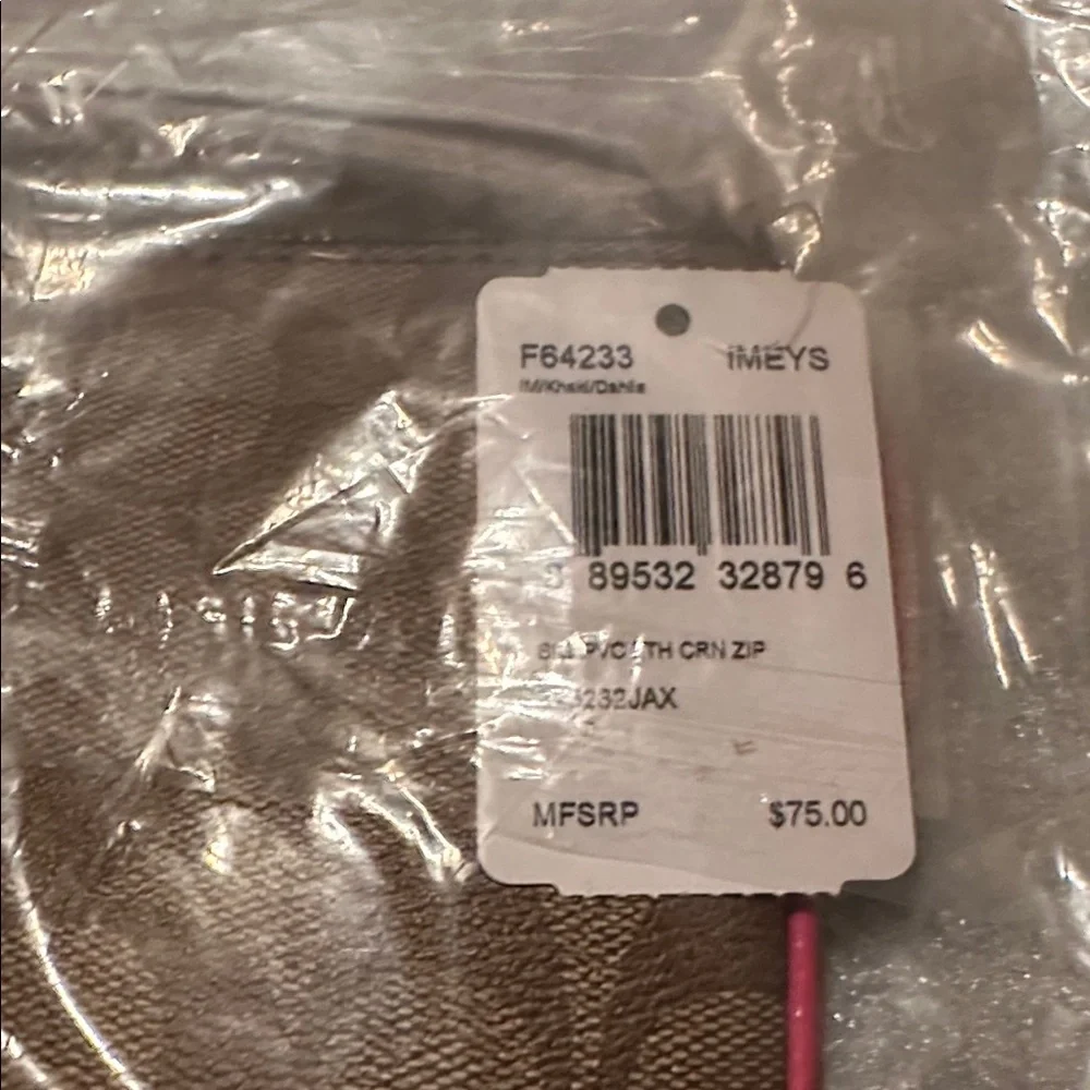 NWT Coach Signature Brown and Pink Wristlet - Picture 4 of 4